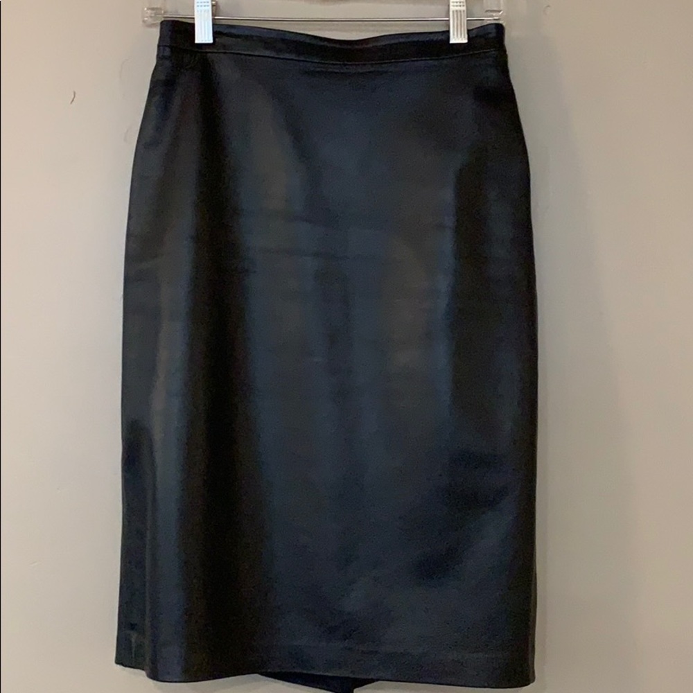 BCBG Max Azria Leather Skirt